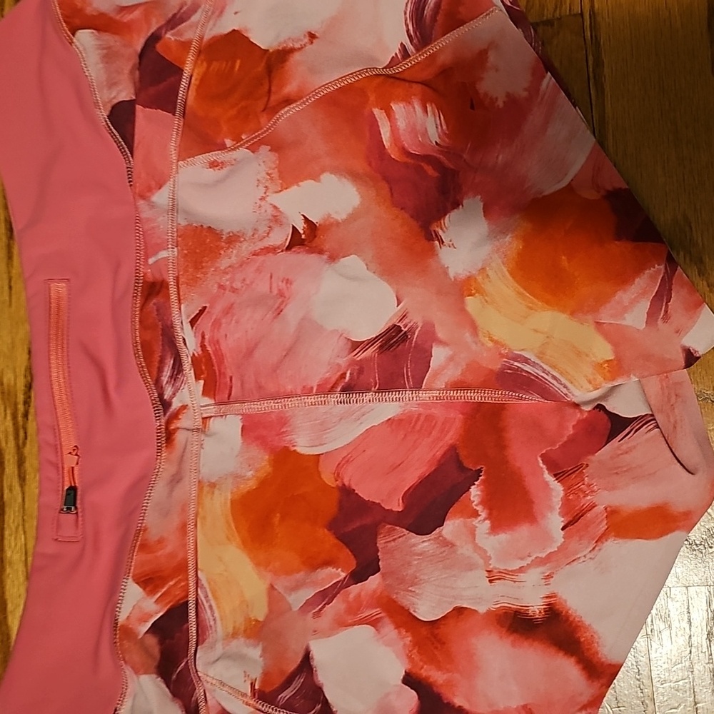 Women's Pink Patterned Shorts - Picture 4 of 5